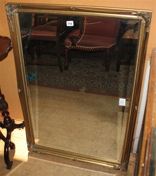 Gilt picture frame wall mirror